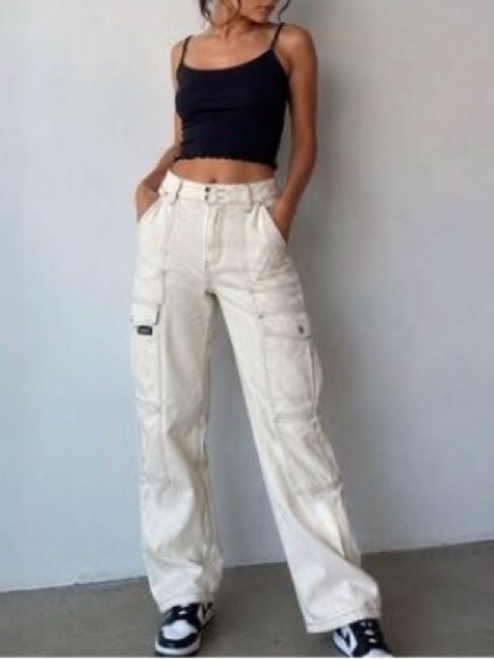 BDG Urban Outfitters Relaxed Skater Jean in Off-White Women’s Size 28 L30 Baggy